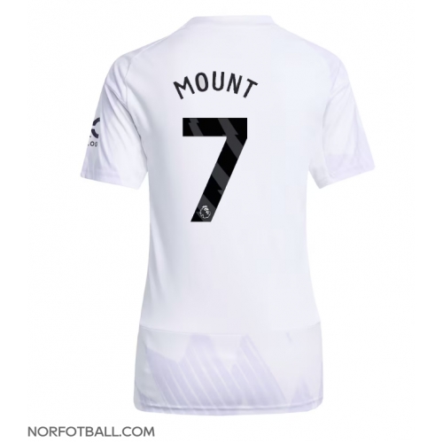 Billige Fotballdrakt Manchester United Mason Mount #7 Replika Bortedrakt Dame 2025-26 Kortermet Billige Fotballdrakt Manchester United Mason Mount #7 Replika Bortedrakt Dame 2025-26 Kortermet